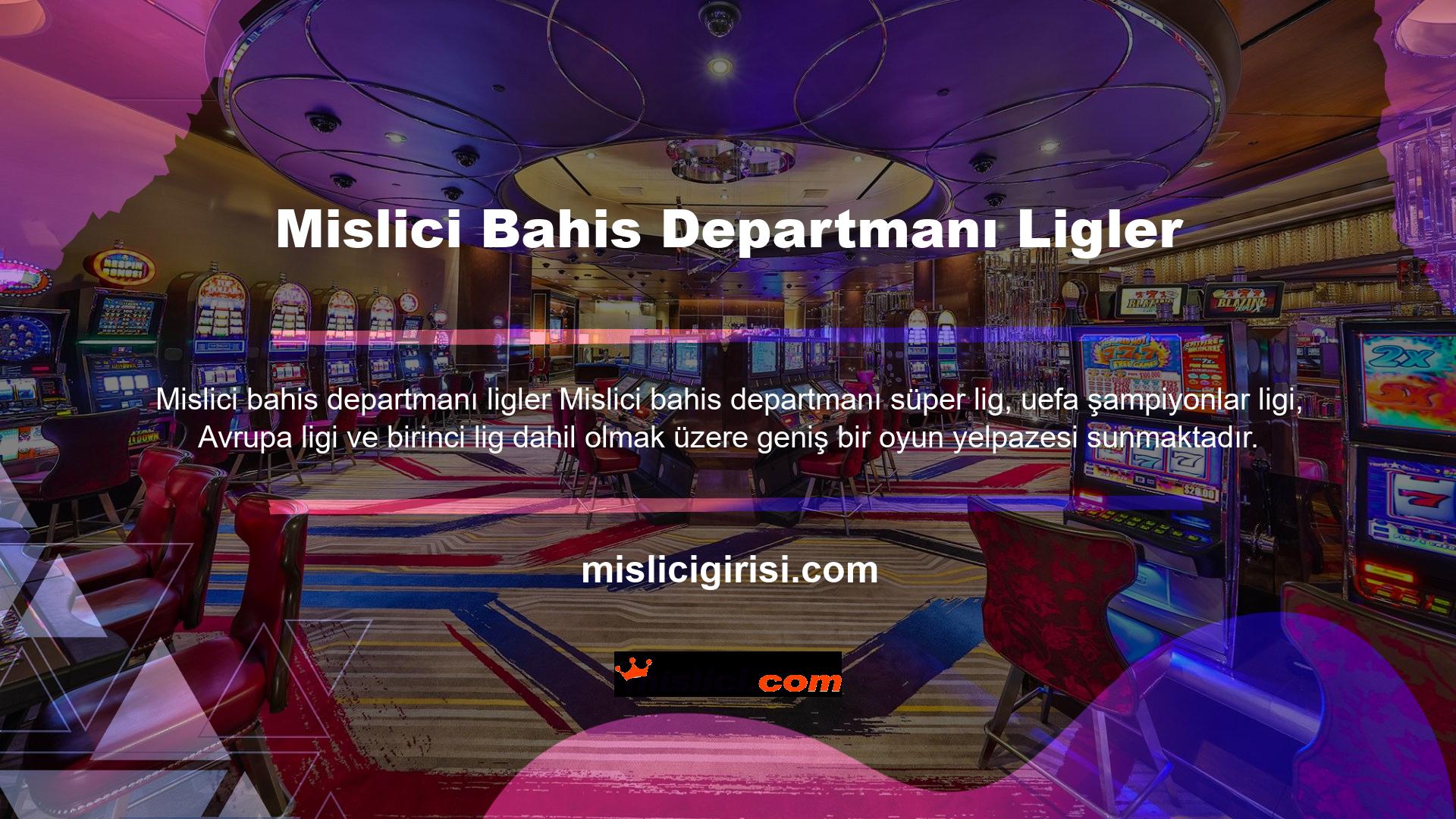 Web sitesinin bahis bölümü basit ve anlaşılması kolaydır